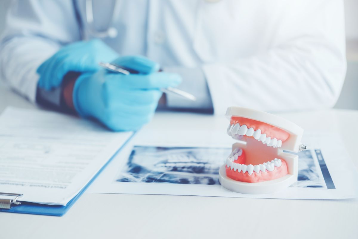 Dental consultation tools with x-ray and oral care instruments